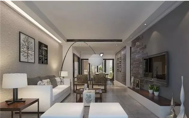 高級(jí)灰地磚瓷磚裝修效果圖