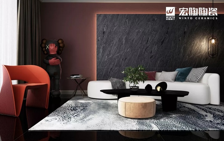 宏陶暮光石背景墻效果圖 宏陶暮光石背景墻效果圖