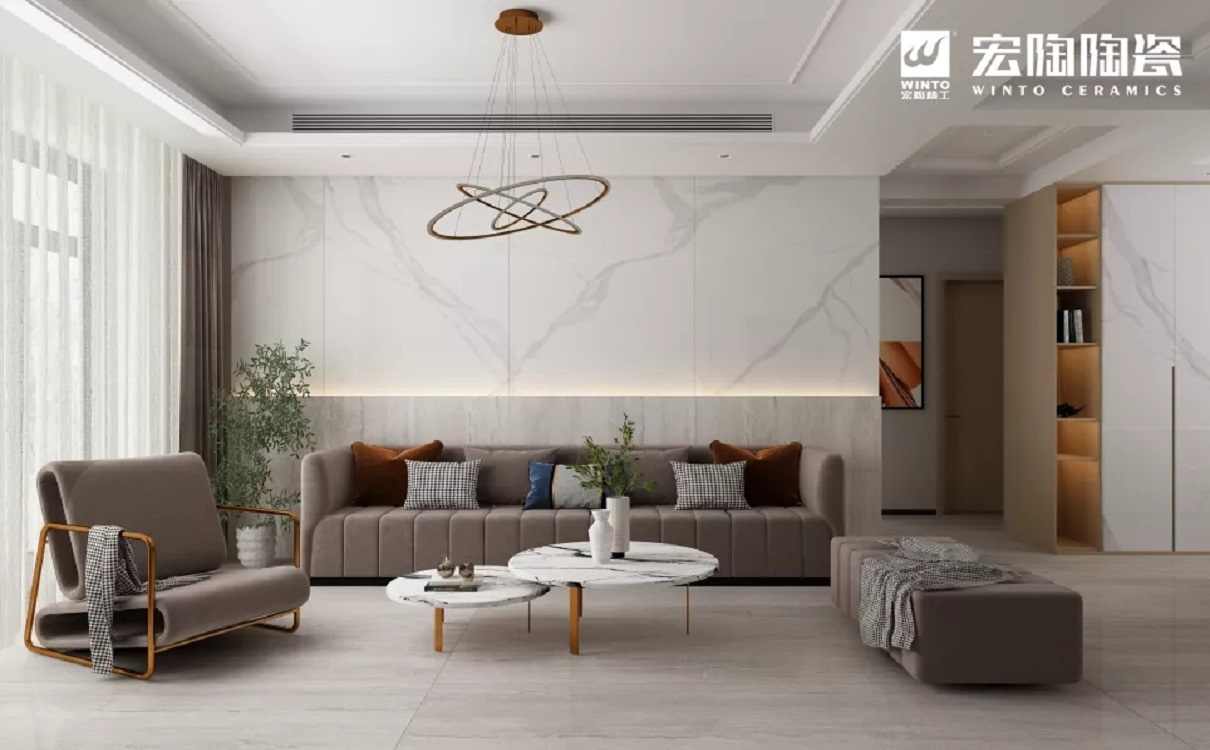 宏陶巖板背景墻效果圖 宏陶巖板背景墻效果圖