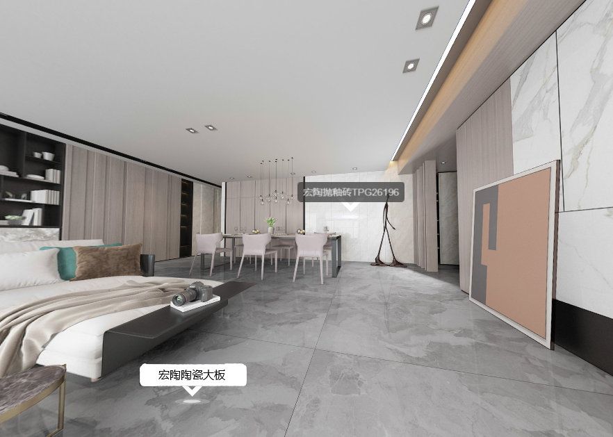 宏陶陶瓷大板地磚裝修效果圖 宏陶陶瓷大板地磚裝修效果圖