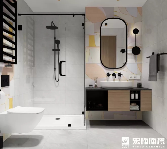 浴室地磚和瓷磚搭配裝修效果圖 浴室地磚和瓷磚搭配裝修效果圖