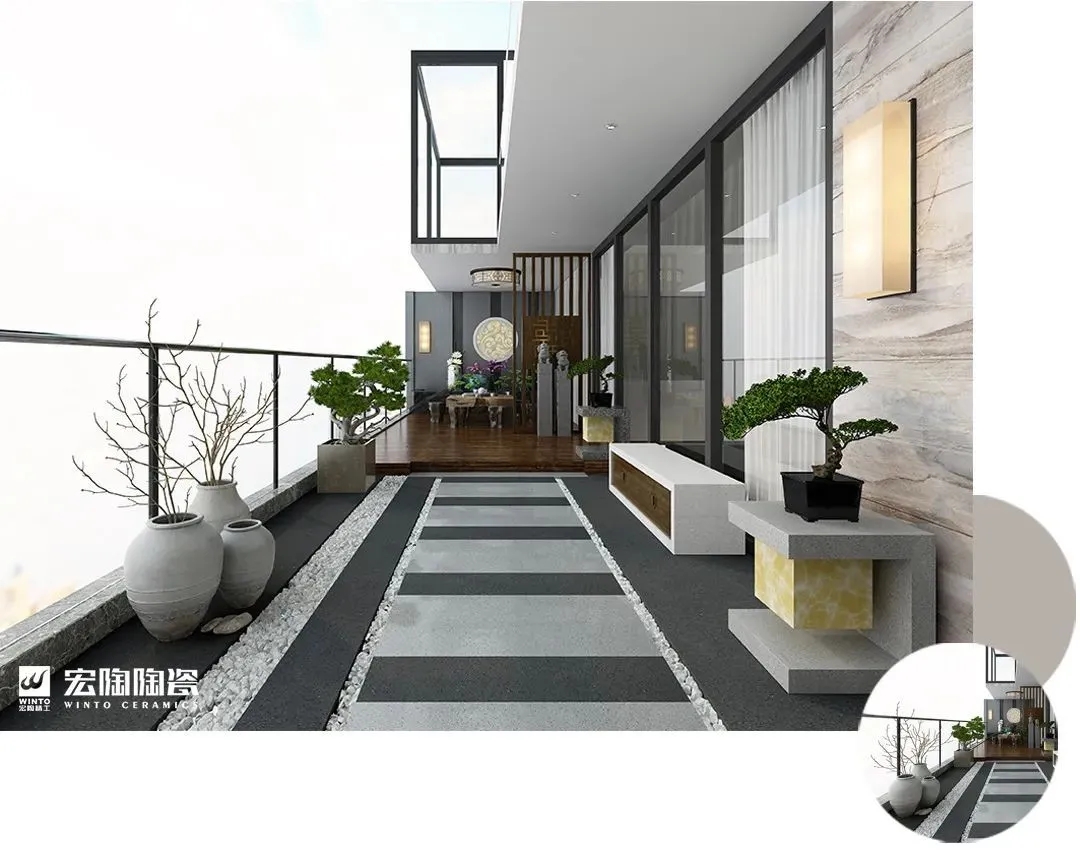 宏陶瓷磚陽臺(tái)裝修效果圖 宏陶瓷磚陽臺(tái)裝修效果圖